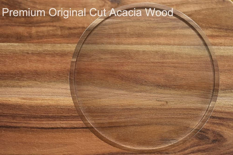 AUAM acacia lazy susan organizing pantry shelf showing tidy bottles and jars benefit