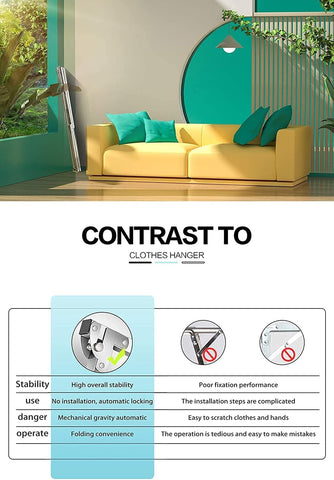 AUGMIRR folded flat against wall illustrating compact space savings