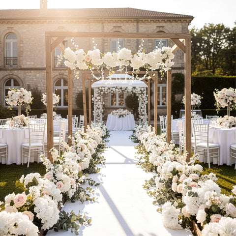 Auihiay hydrangea table centerpiece shows elegant event styling benefit