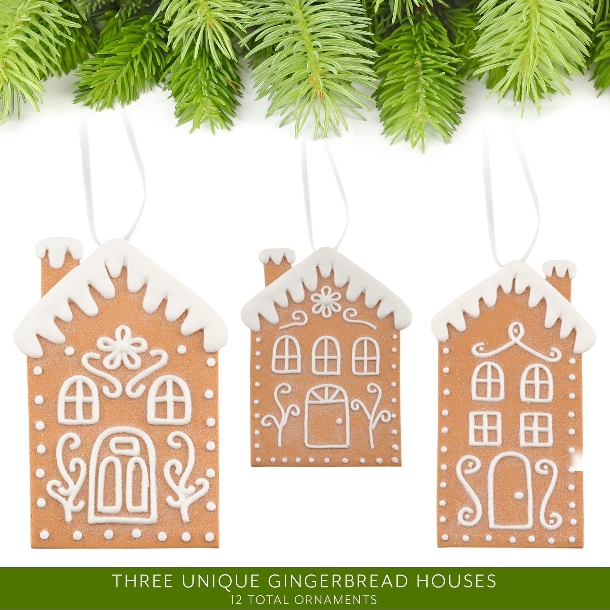 AuldHome Design ornament next to glass bauble showing scale and tree styling versatility