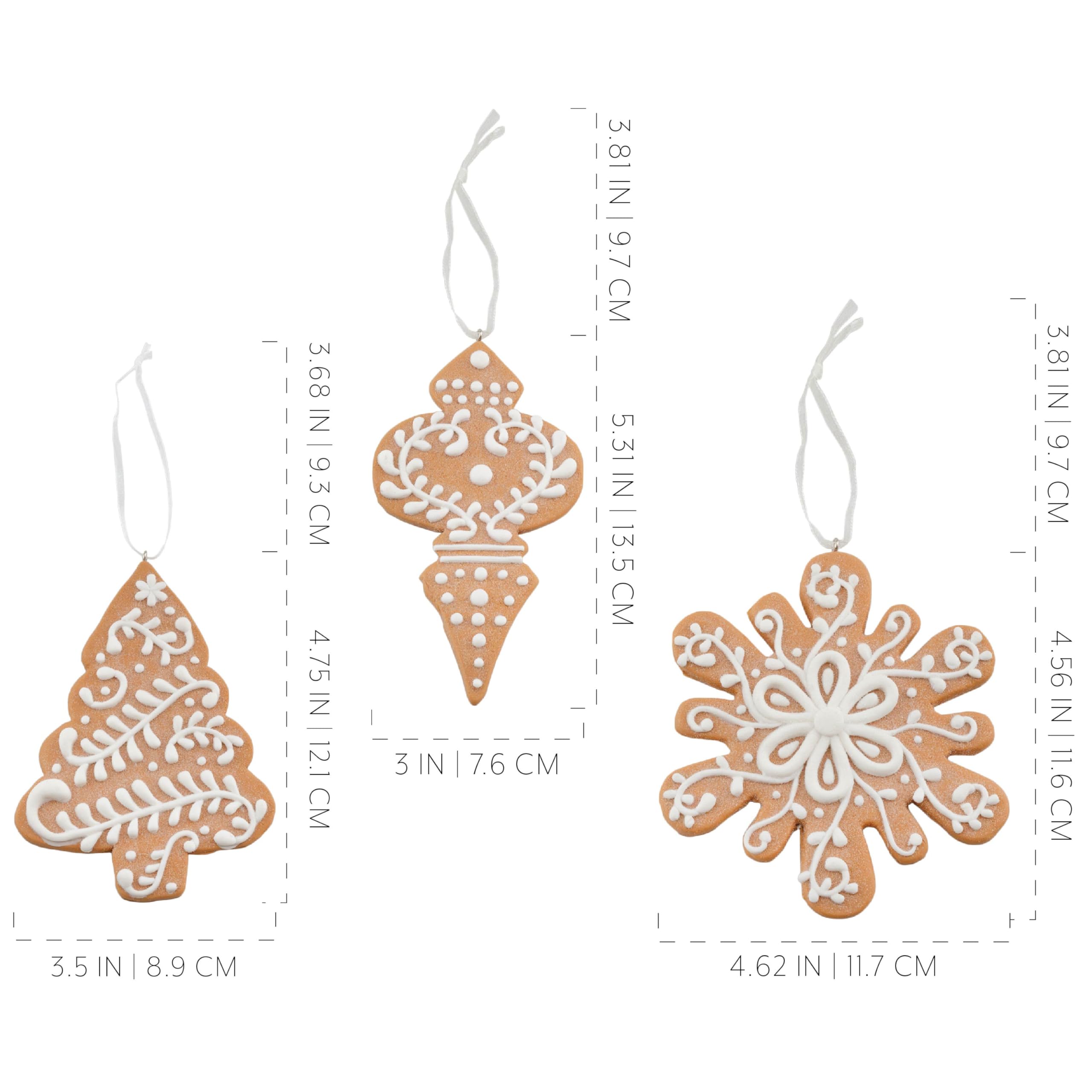 AuldHome Design group of ornaments on tabletop ready for garland or centerpiece