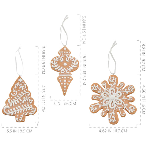 AuldHome Design group of ornaments on tabletop ready for garland or centerpiece