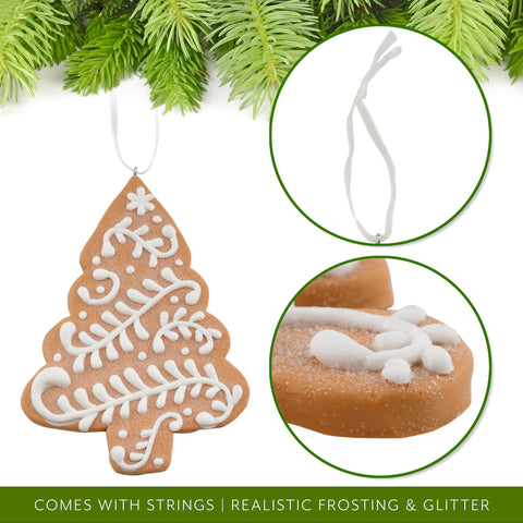 AuldHome Design ornaments hanging on Christmas tree add rustic focal points