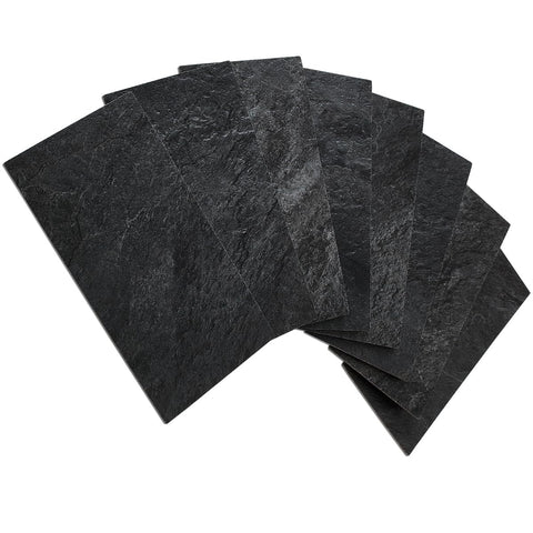 AULIGET front packaging showing 100-piece black slate tile kit and coverage benefit