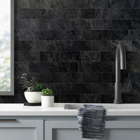 AULIGET close-up of textured faux slate surface highlighting realistic finish