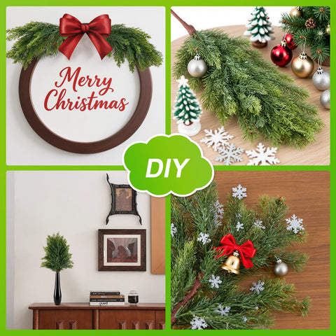 Aurdox on a mantel in a holiday scene adding evergreen ambiance
