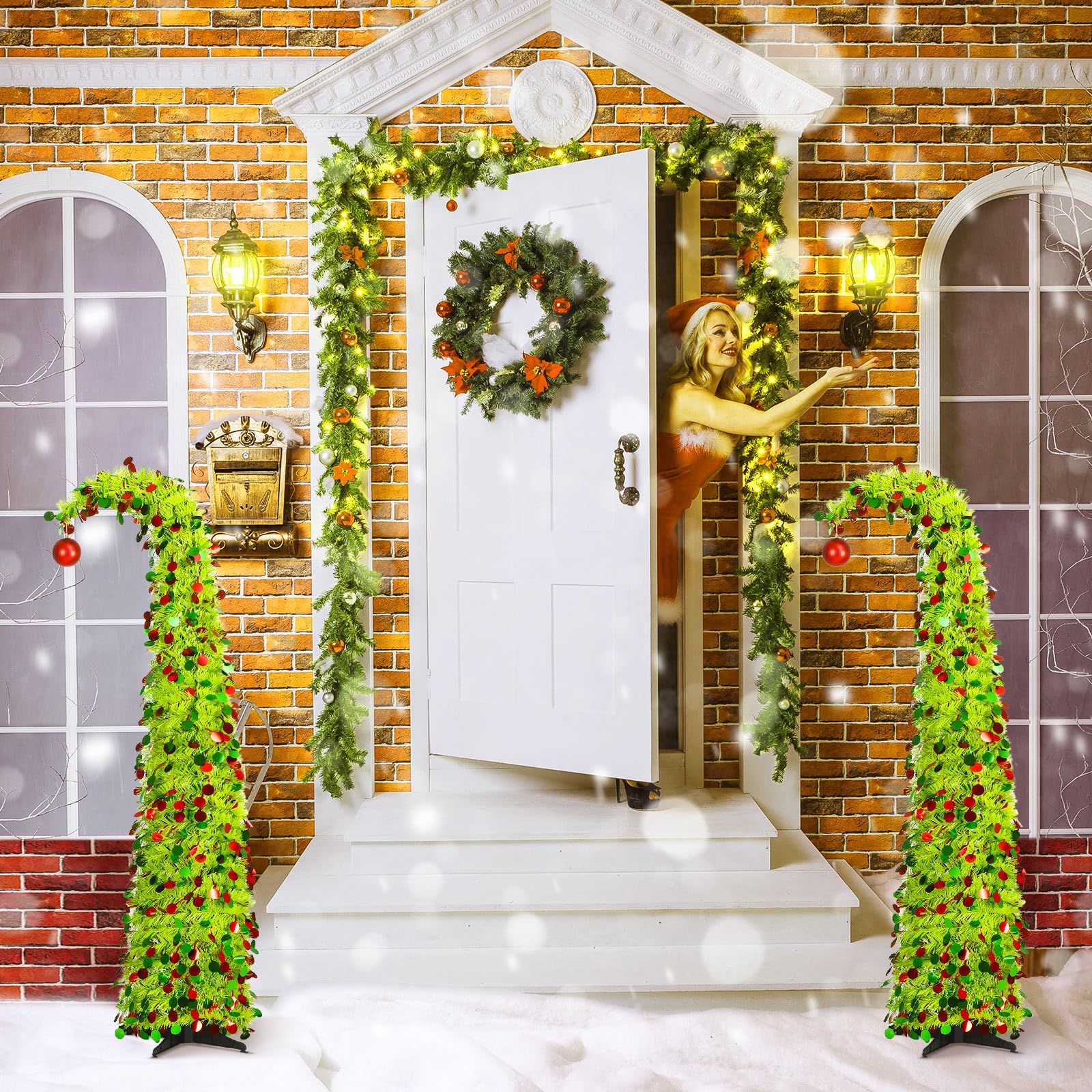 Aurelema decorated in living room demonstrating cheerful accent for holidays
