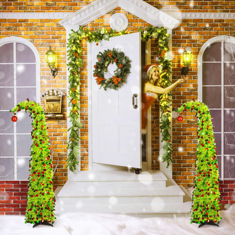 Aurelema decorated in living room demonstrating cheerful accent for holidays