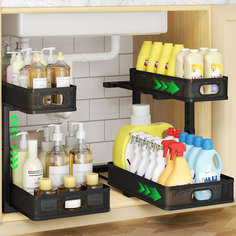 AURIKAR front view installed under-sink showing organized accessibility