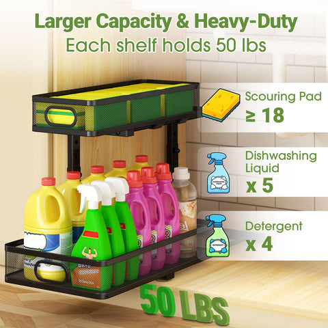 AURIKAR height adjustment demo showing fit around pipes and bottles