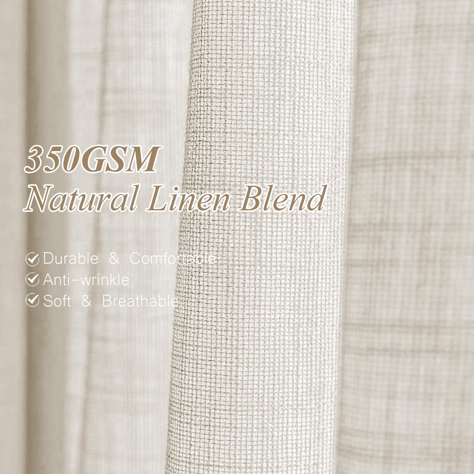 AUSSPVOCT curtains filtering natural light into room creating diffused glow, improves privacy and comfort