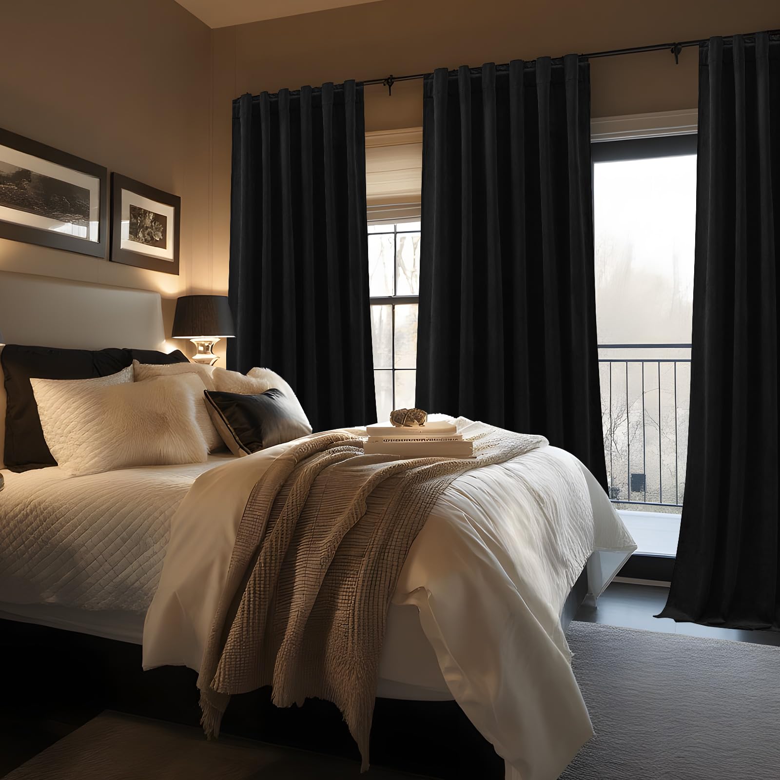 AUSSPVOCT side view showing heavy drape and neat folds for a luxurious finish