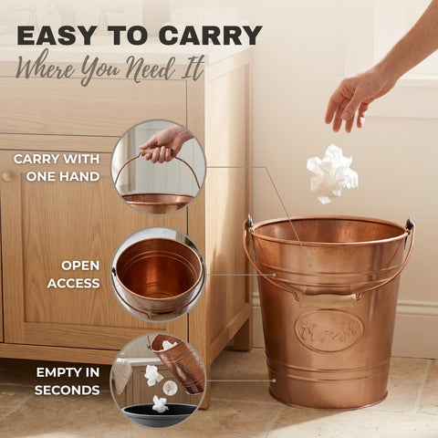 Autumn Alley in bathroom vanity setting complements farmhouse décor
