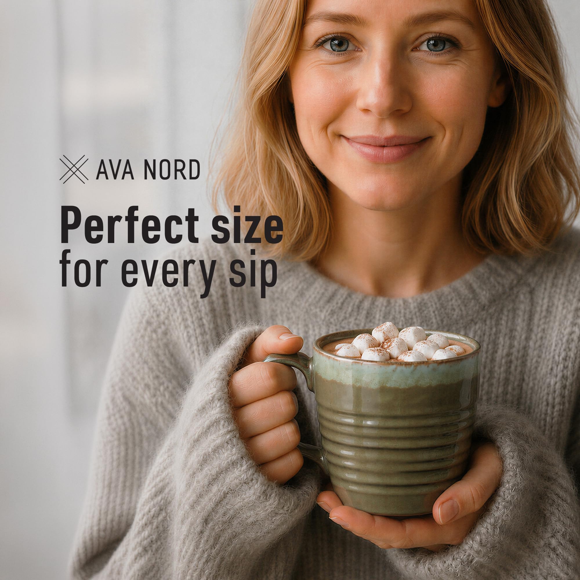Ava Nord handle detail emphasizing comfortable grip and secure hold benefit