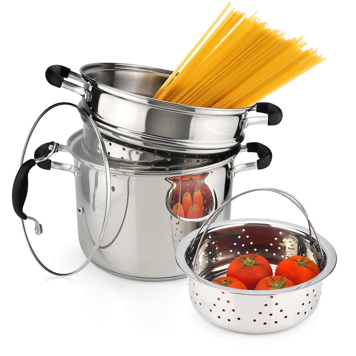 AVACRAFT front view of 7 qt set showing full components and versatile use