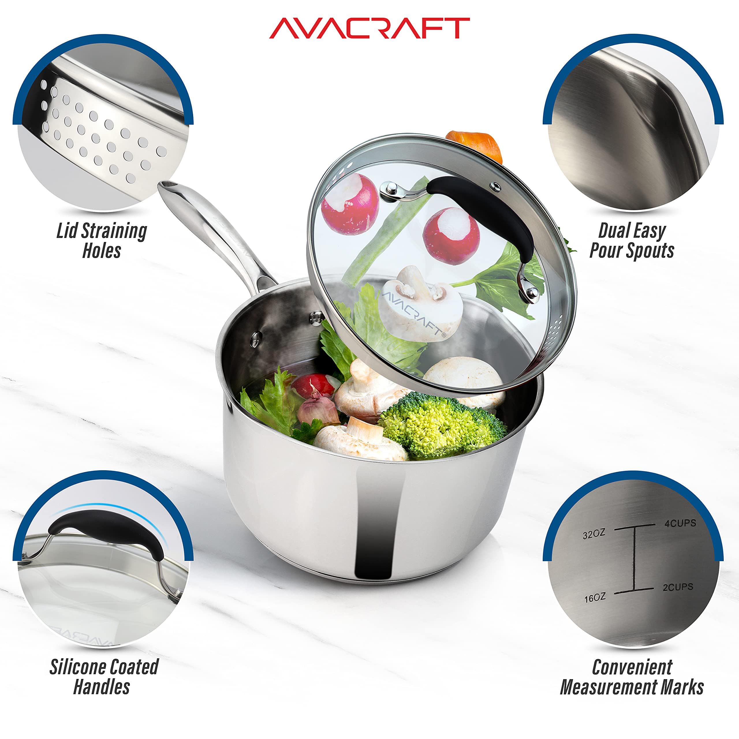 AVACRAFT interior tri-ply construction detail showing even-heat core benefits