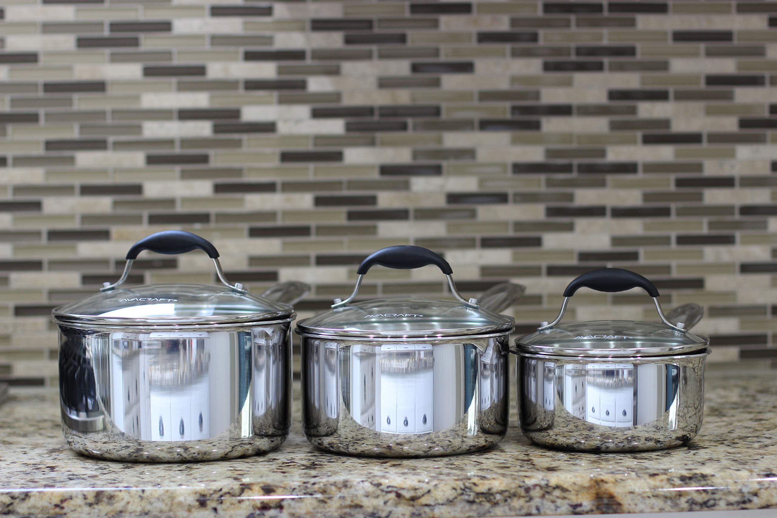 AVACRAFT saucepan in a kitchen setting showing stylish everyday use benefit