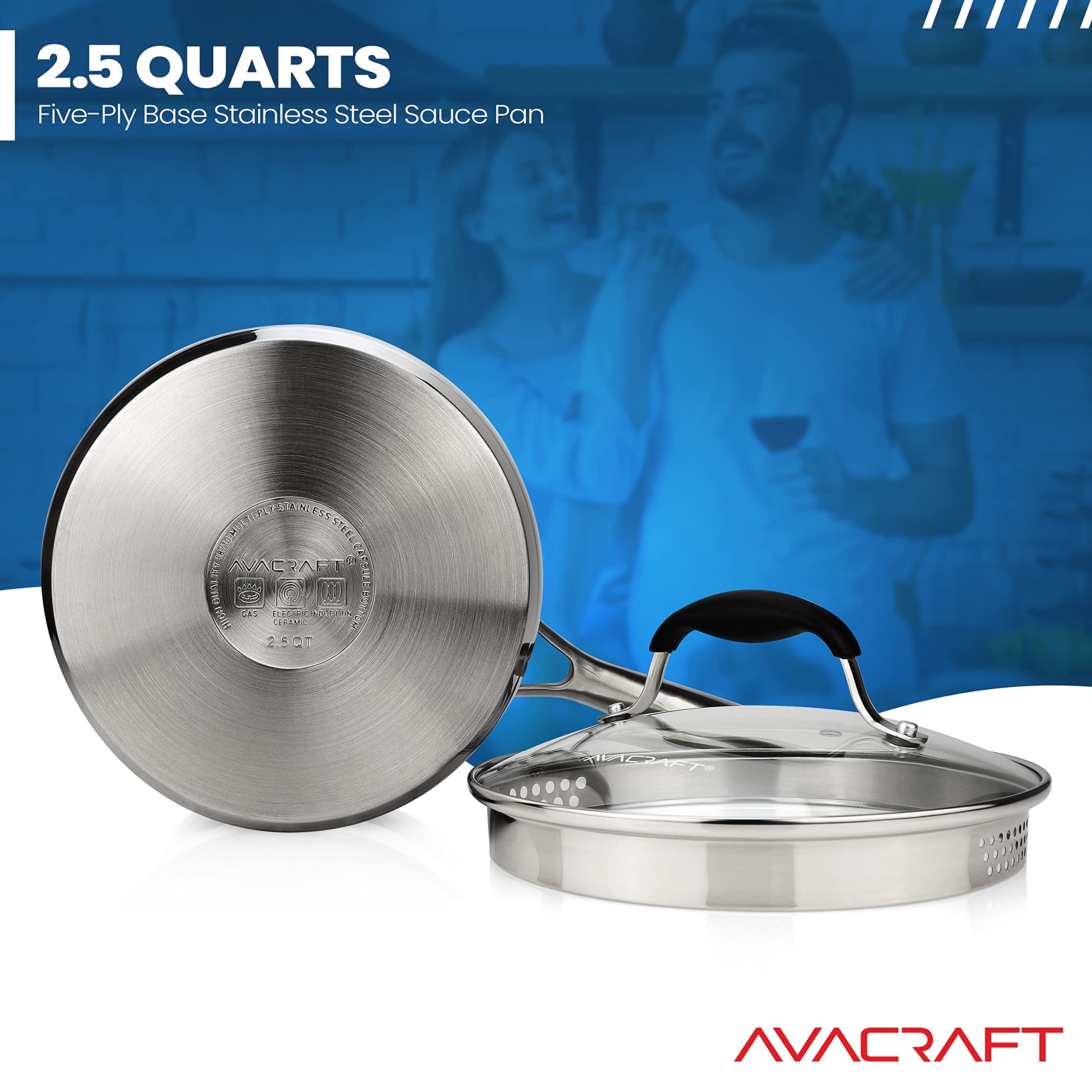 AVACRAFT ergonomic handle detail providing secure grip and cool-touch benefit