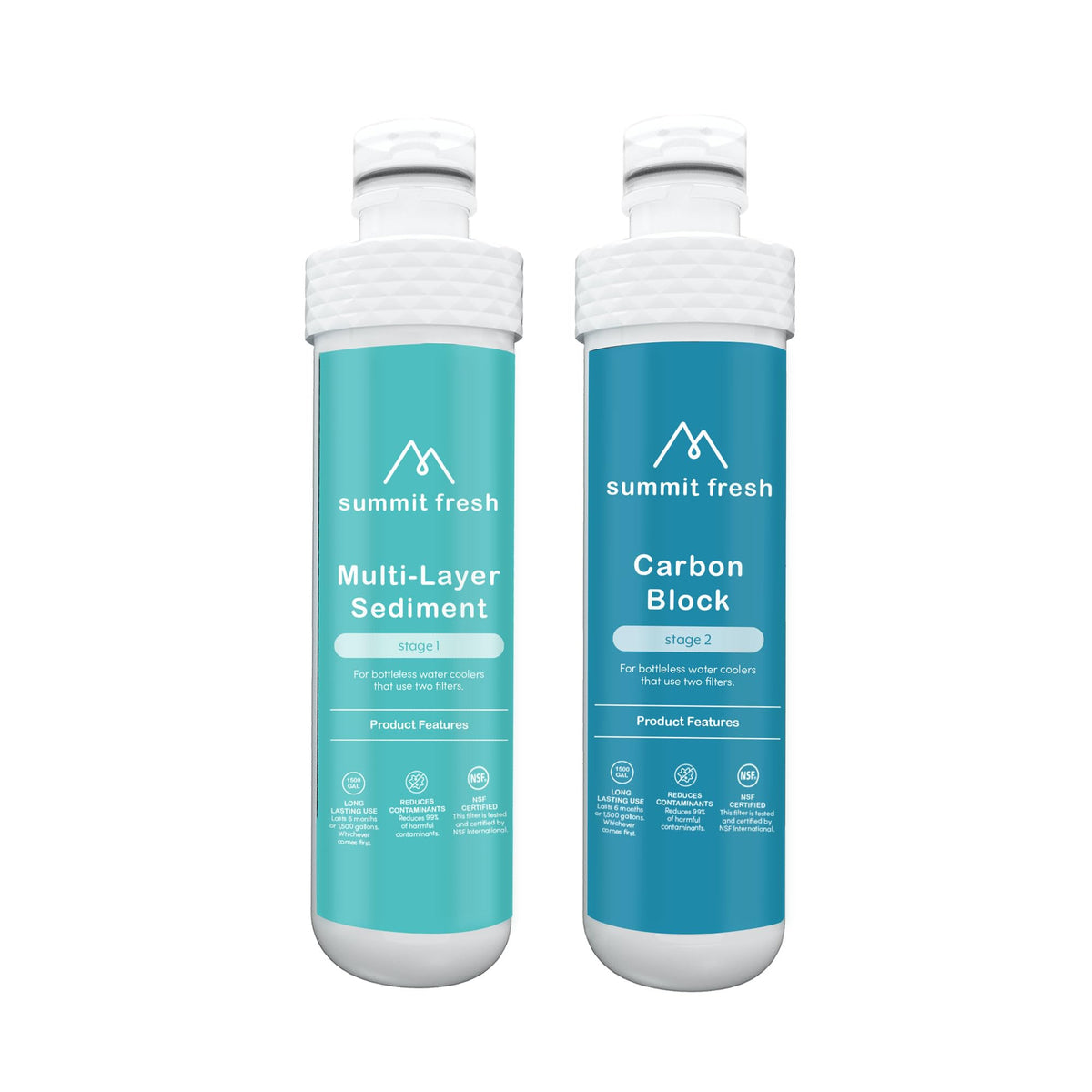 Generic Avalon-compatible front packaging showing dual filters and benefits
