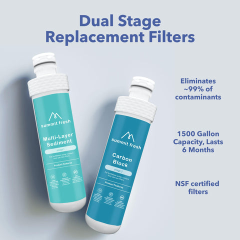 Avalon filters on kitchen counter suggesting convenient everyday hydration