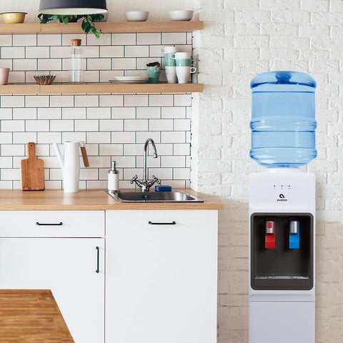 Avalon placed in kitchen setting providing convenient hot and cold drinks