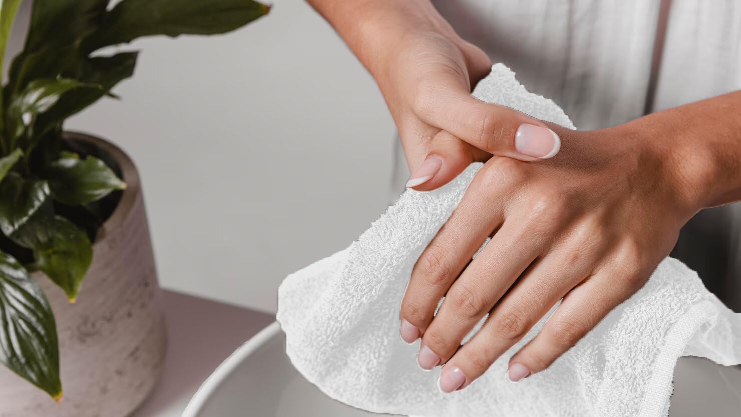 Avalon Towels folded stack demonstrating compact storage and bulk supply