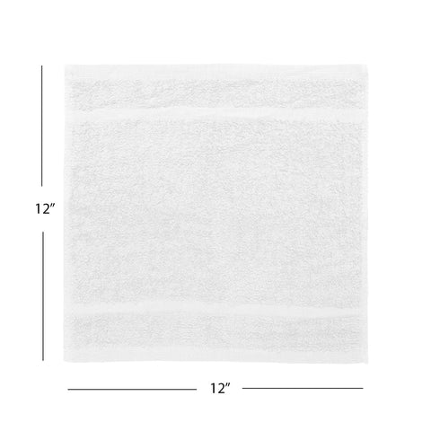 Avalon Towels label and fabric detail showing 100% ring-spun cotton quality