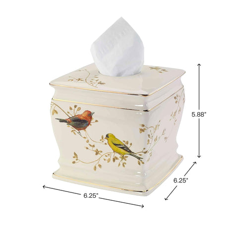 Avanti Linens side profile showing gold edging benefit emphasizes refined finish