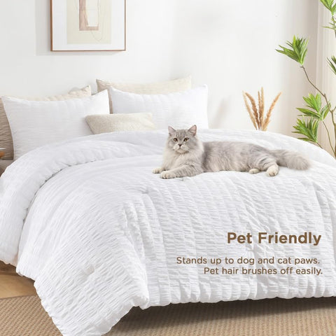 AveLom comforter in styled bedroom showing inviting look and sleep-ready appeal