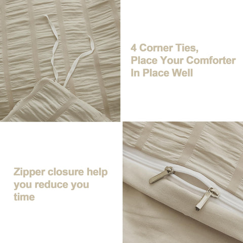 AveLom duvet cover in use on styled bed showing breathable comfort