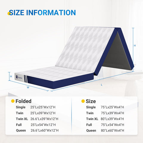 Avenco folded mattress being carried by hand showing lightweight scale and convenience