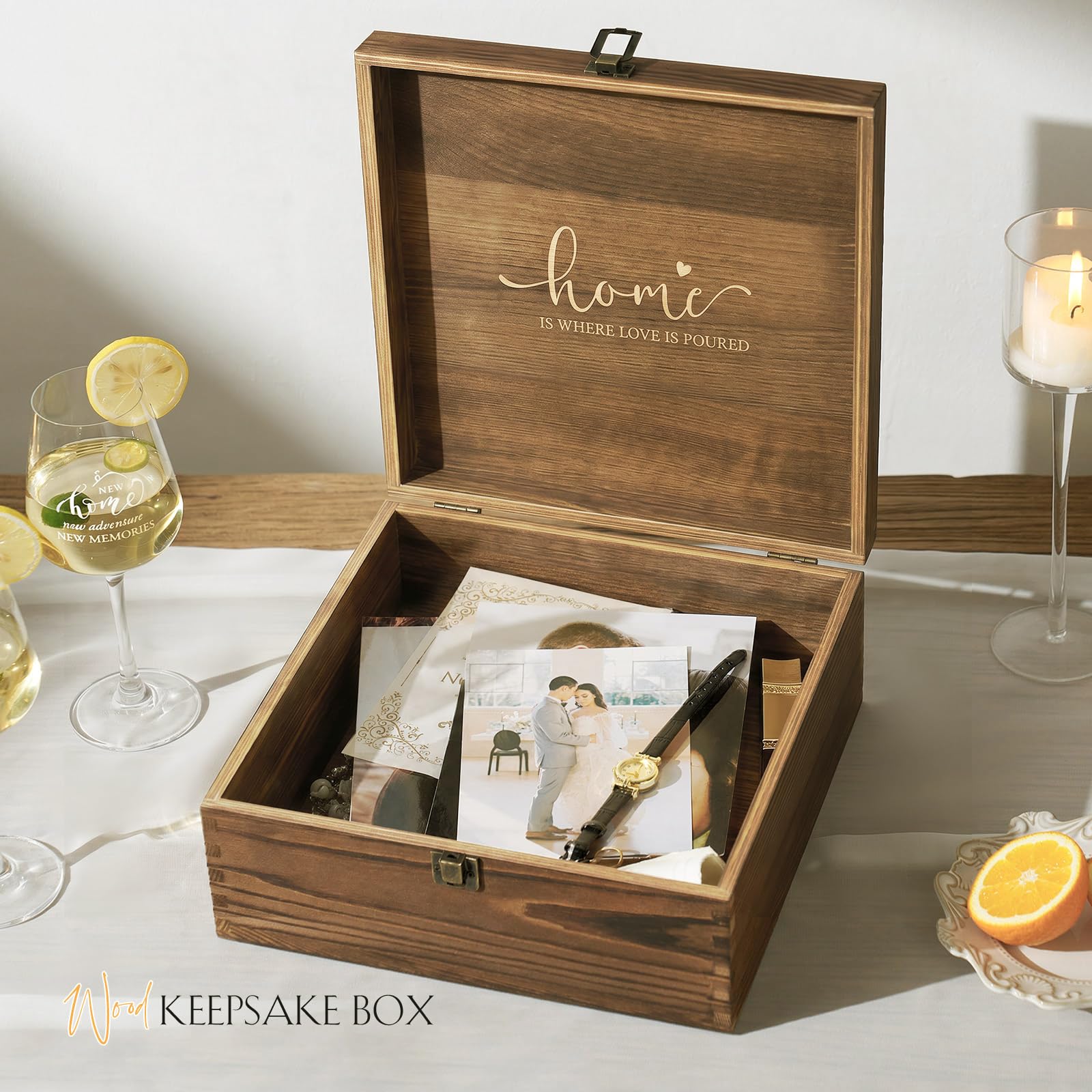 AW BRIDAL engraved lid detail showing crafted message and keepsake appeal benefit