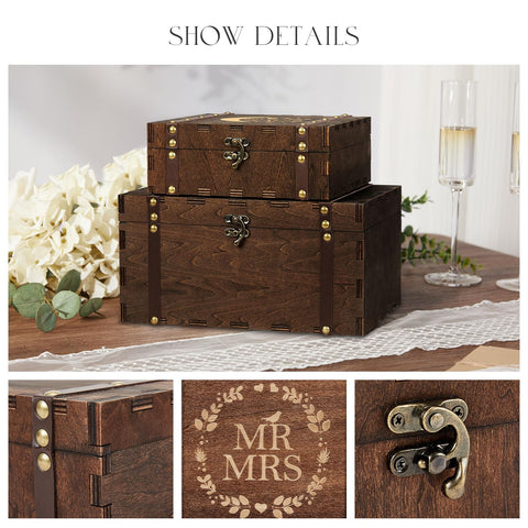 AW BRIDAL open interior shot showing roomy storage benefit for keepsakes