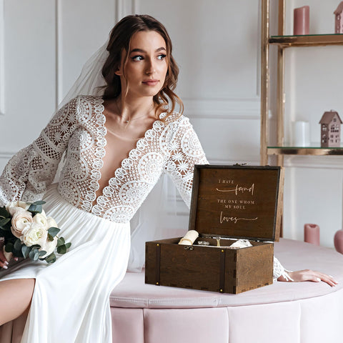 AW BRIDAL staged gift setting showing elegant presentation for bridal showers
