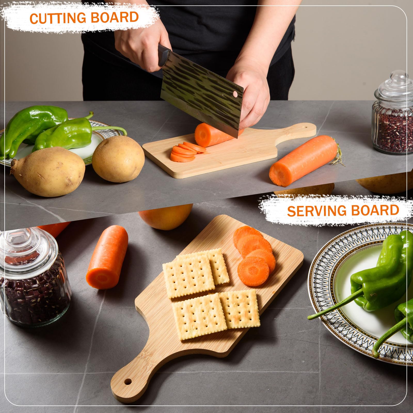 AWIZOM board used as charcuterie serving for stylish presentation benefit