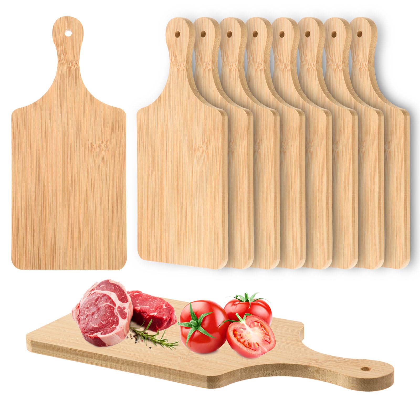 AWIZOM front view of 12-pack bamboo boards showing value and uniformity