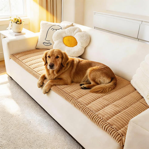 Awjcsv front view of sofa cover showing protective fit and style