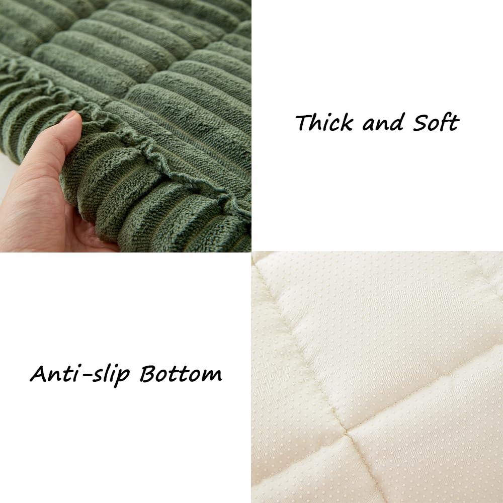 Awjcsv cover on sofa showing fit and scale for various furniture sizes
