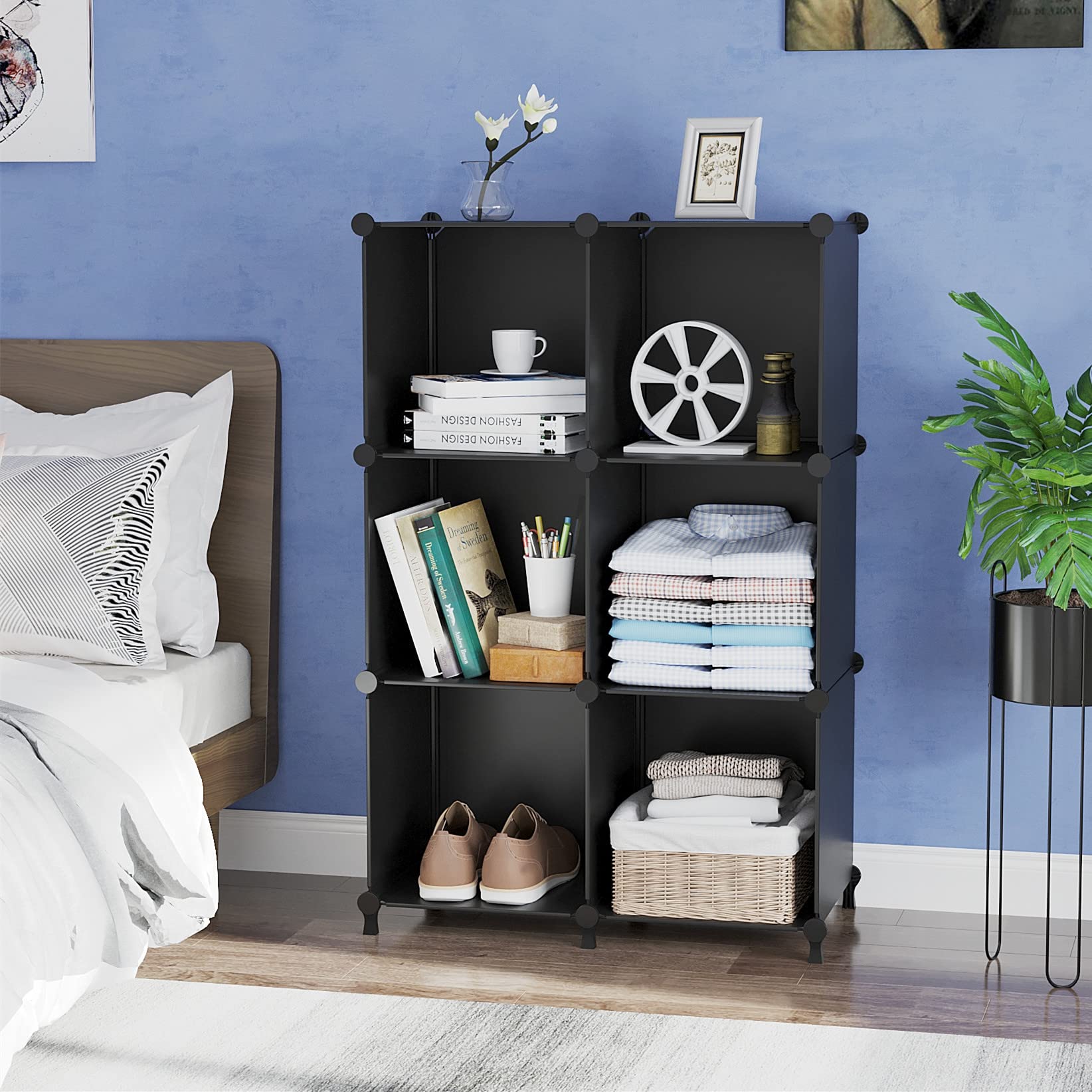 AWTATOS installed in a closet demonstrating space-saving organization