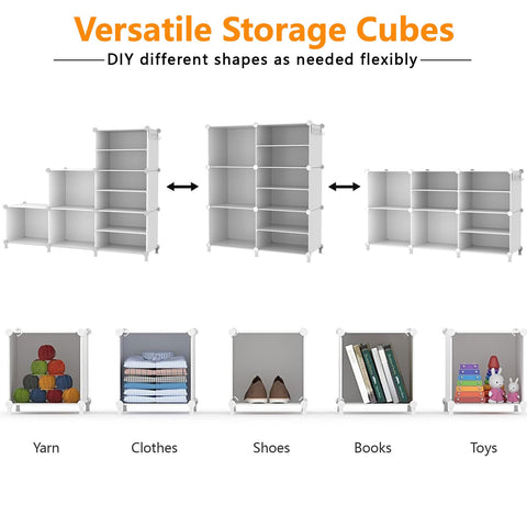AWTATOS cubes filled with folded clothes illustrating organized storage and visibility benefit