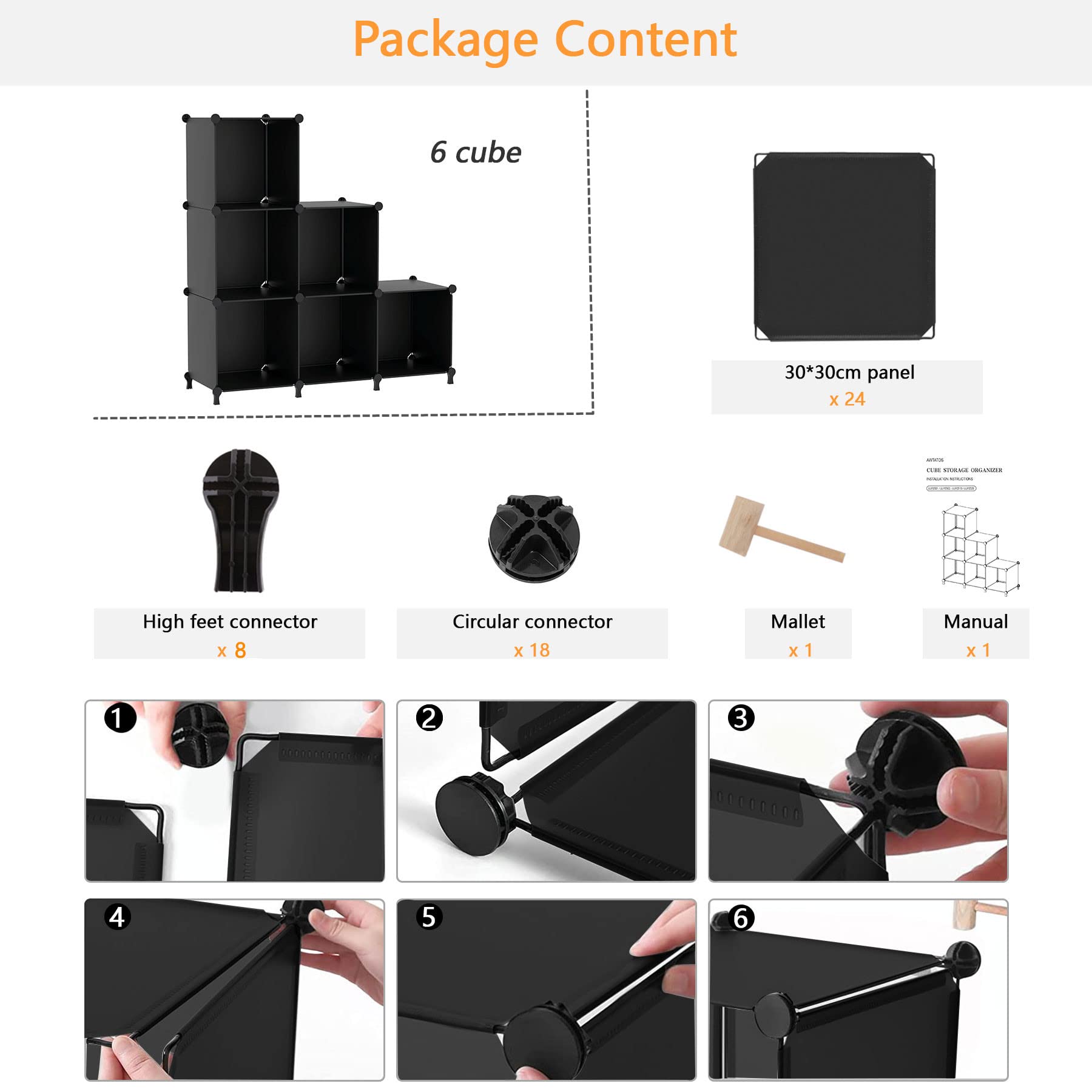 AWTATOS flat-pack packaging with panels and connectors for easy assembly
