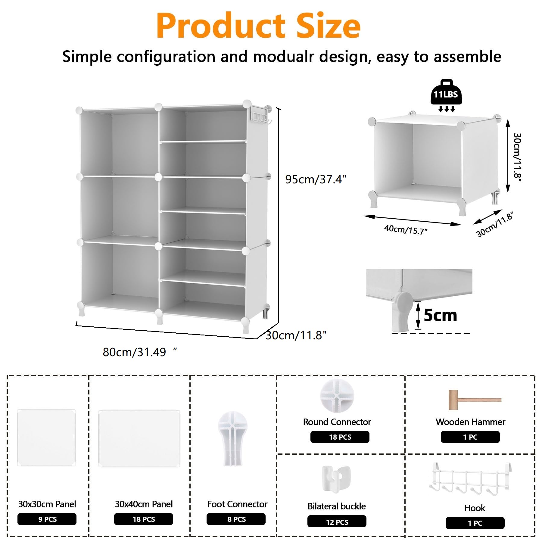 AWTATOS shelving holding shoes to show practical shoe storage and easy retrieval benefit