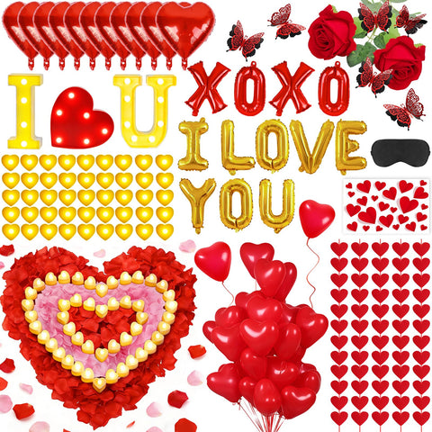 Axcoix front packaging assembled display showing full romantic set benefits