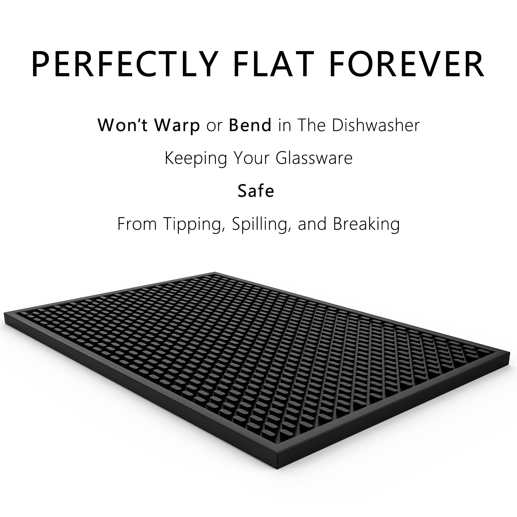 AXIESO mat flat stable surface preventing tipping and cushioning glassware