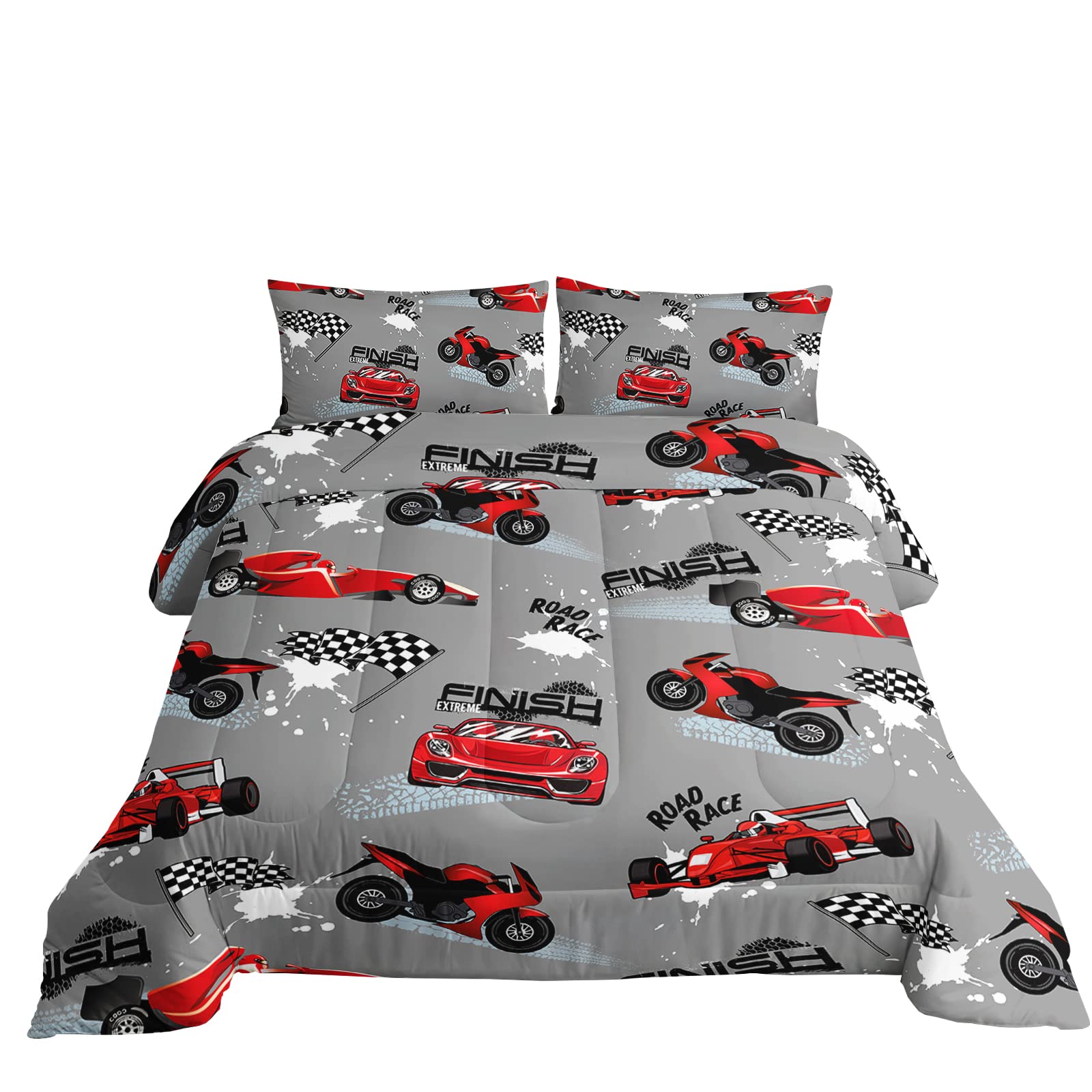 Axolotl U-shape stitched comforter detail keeping filling evenly distributed