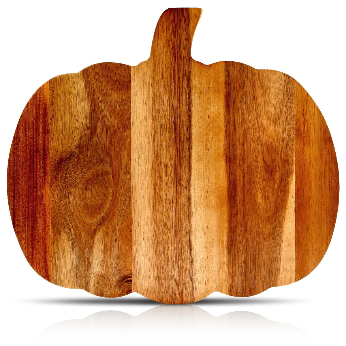 Ayiaren pumpkin board front view showing festive shape and serving benefit