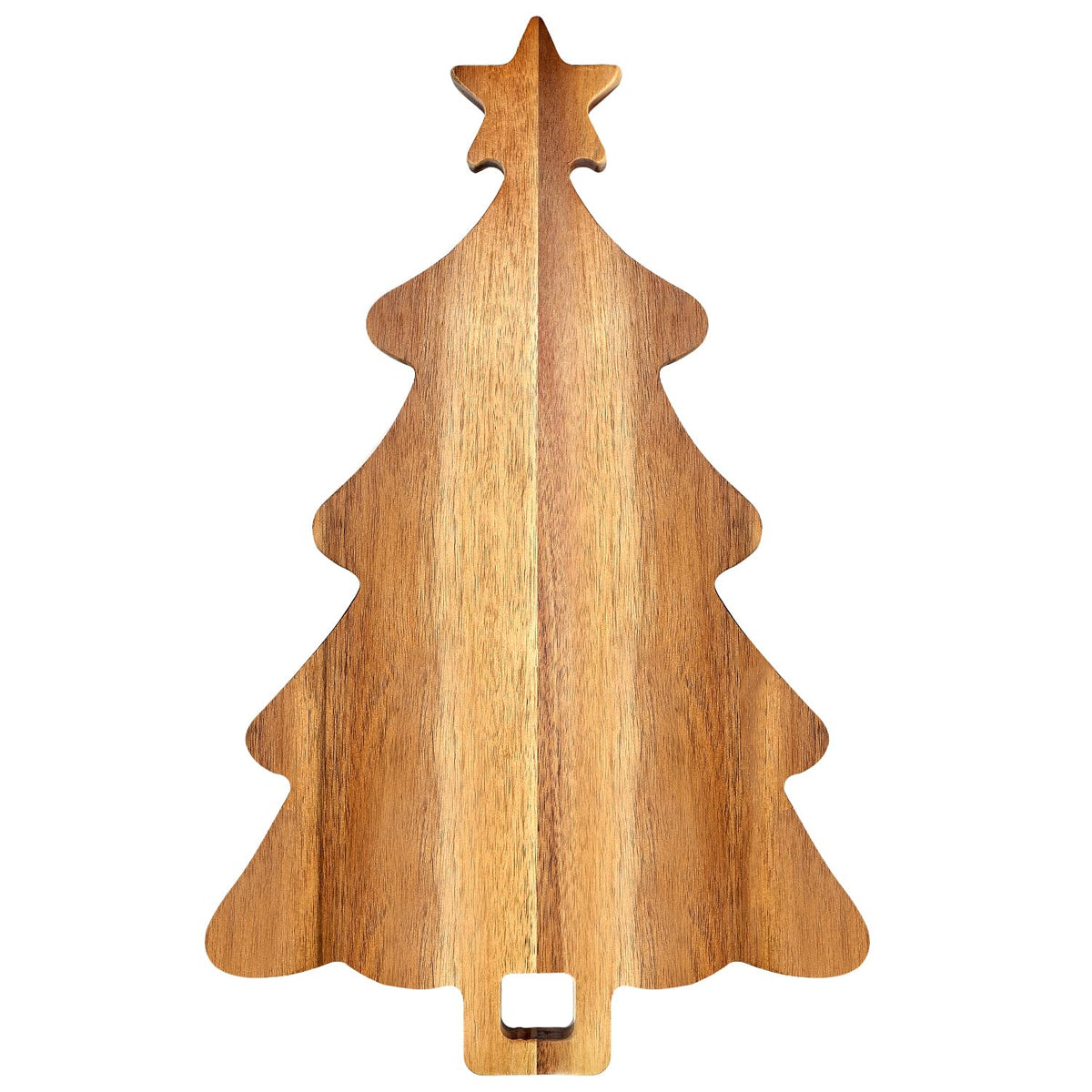 Ayiaren front view of Christmas tree board showing festive shape and serving appeal
