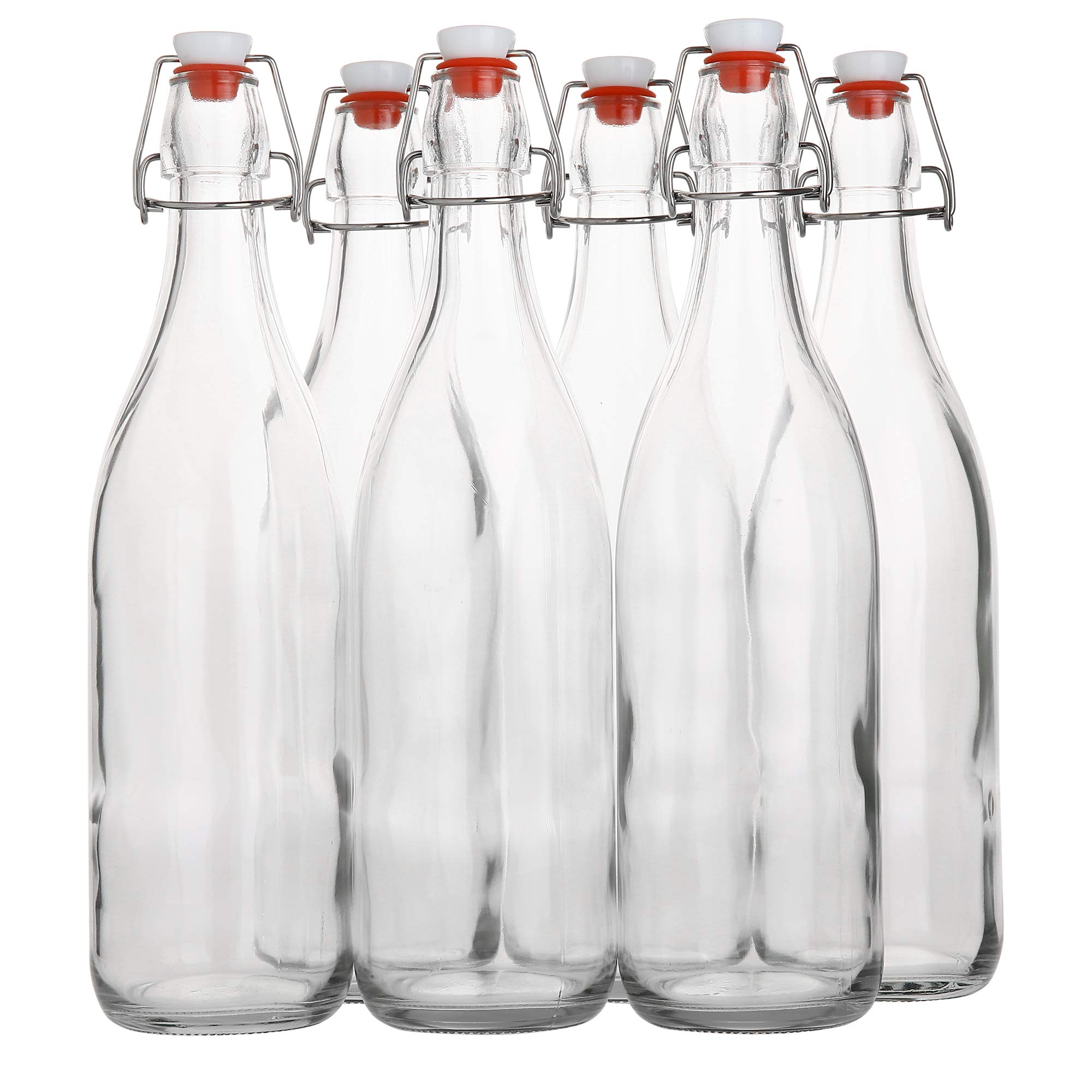 AYL front view of six bottles showing pack and clear glass benefit
