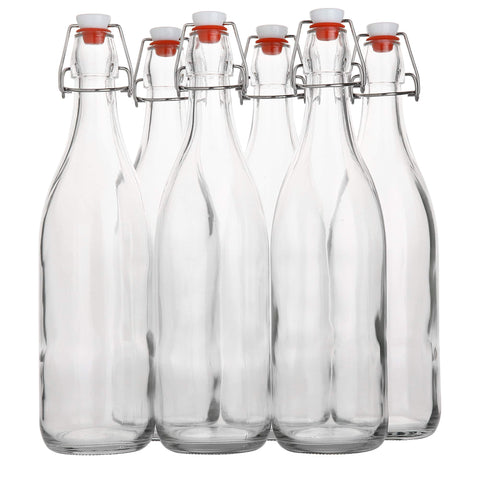 AYL front view of six bottles showing pack and clear glass benefit