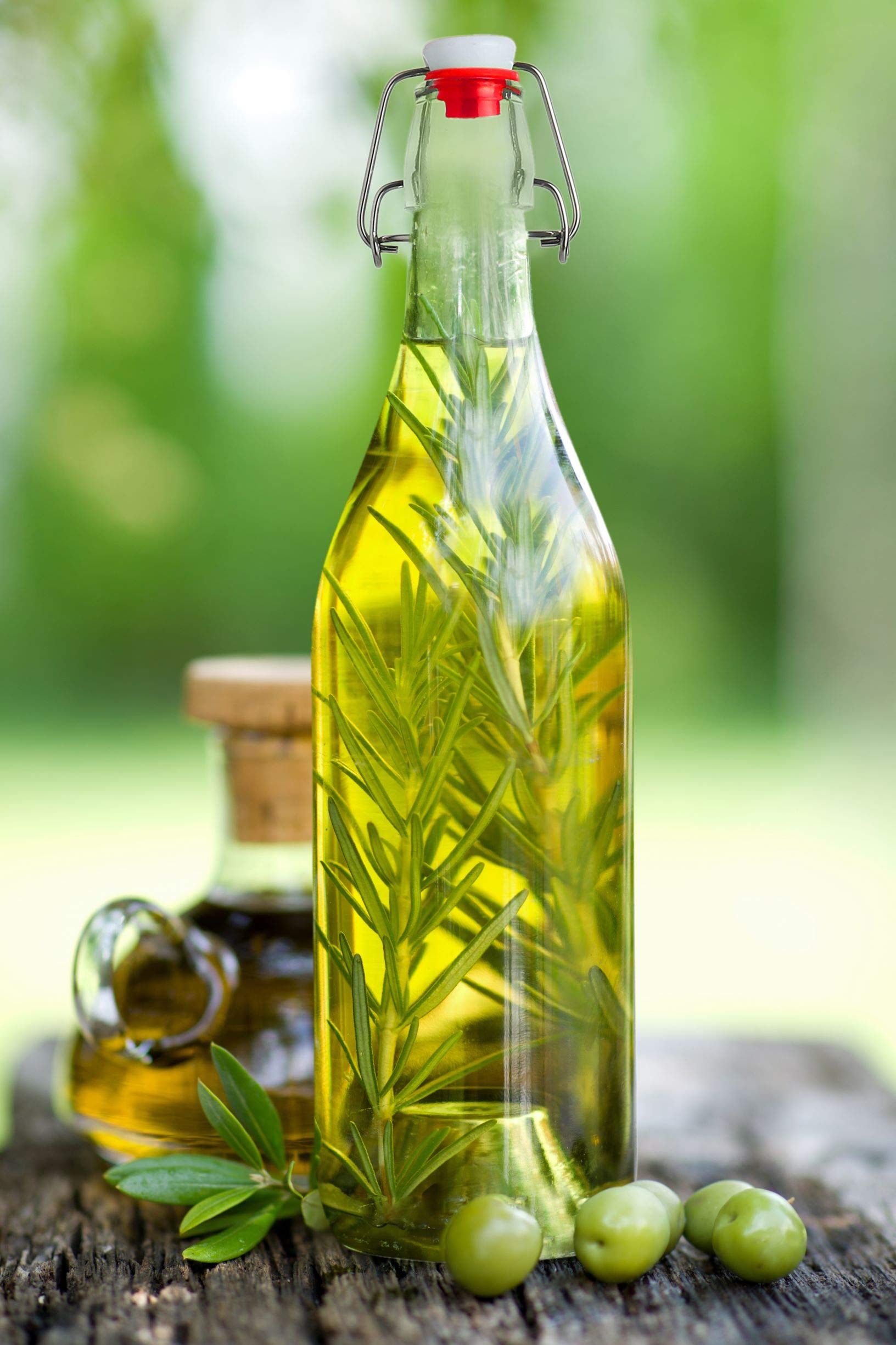 AYL bottle storing olive oil in pantry showing organized eco storage